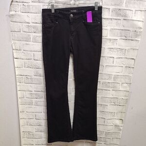 White House Black Market Black Flare Wide Leg Jeans
